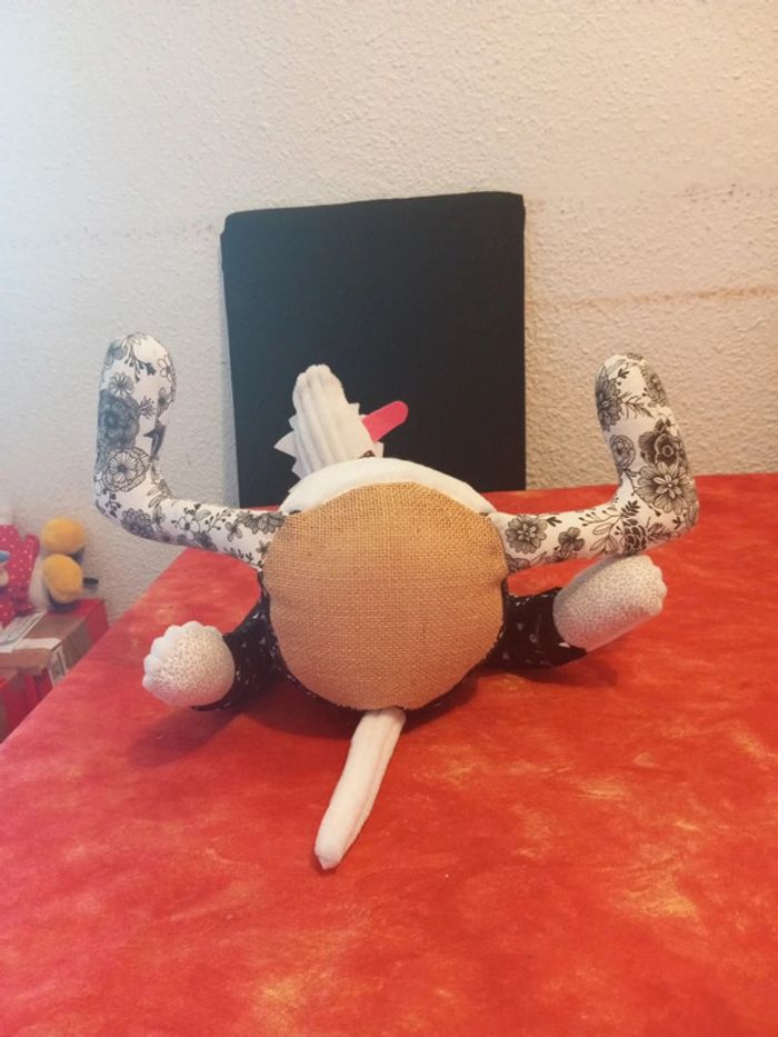 Grand loup patchwork avec cravate - photo numéro 11