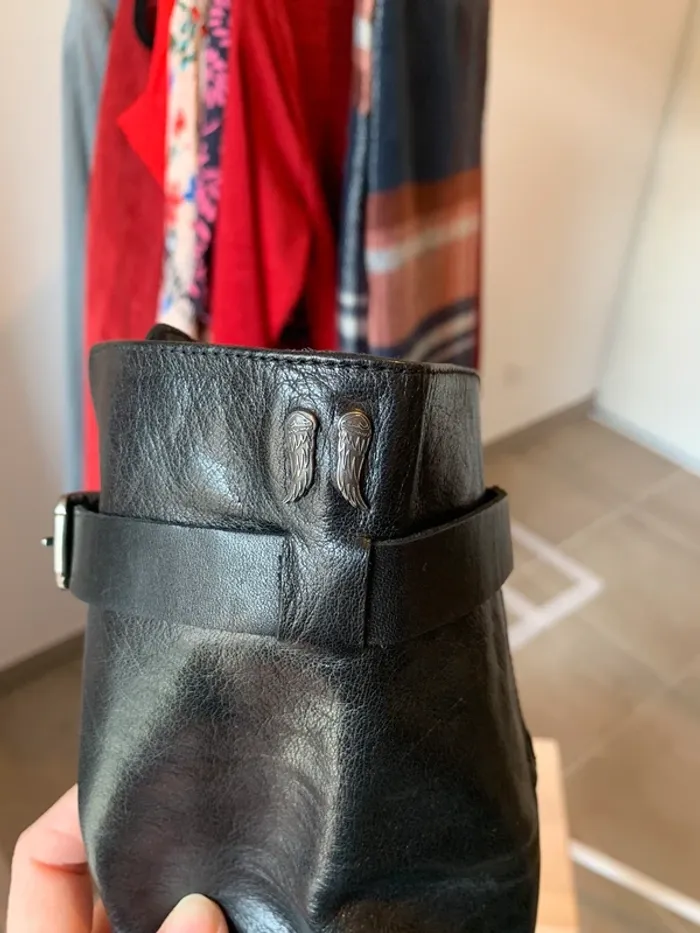 Bottes en cuir neuves Bérénice taille 37 - photo numéro 5