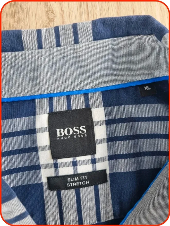 Chemise à rayures Hugo Boss homme Taille M - photo numéro 3