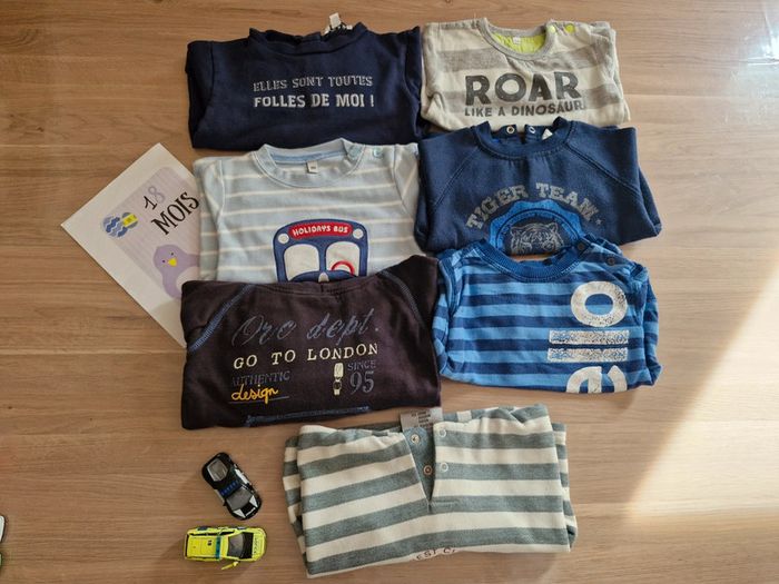 Lot de 7 sweats 18 mois