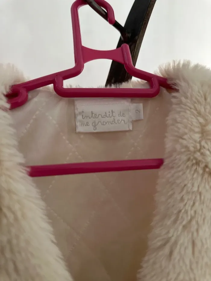 Veste fourrure sans manche IDMG taille 2 ans - photo numéro 2