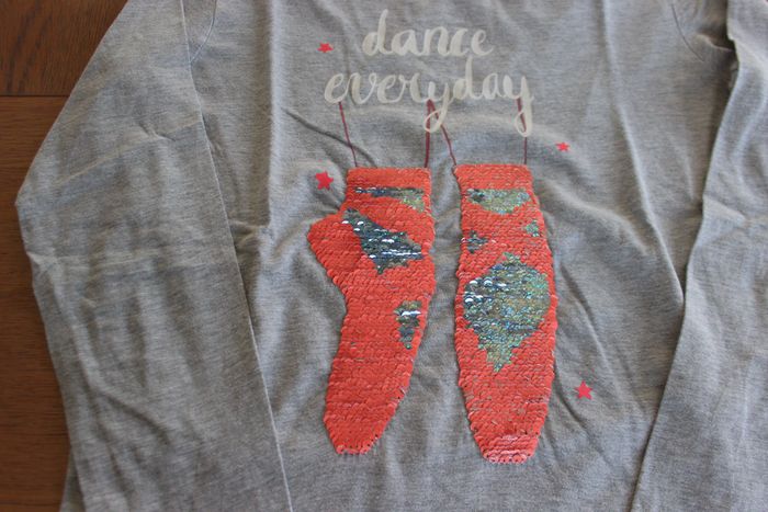 T-shirt sequins manches longues fille 12 ans - photo numéro 2