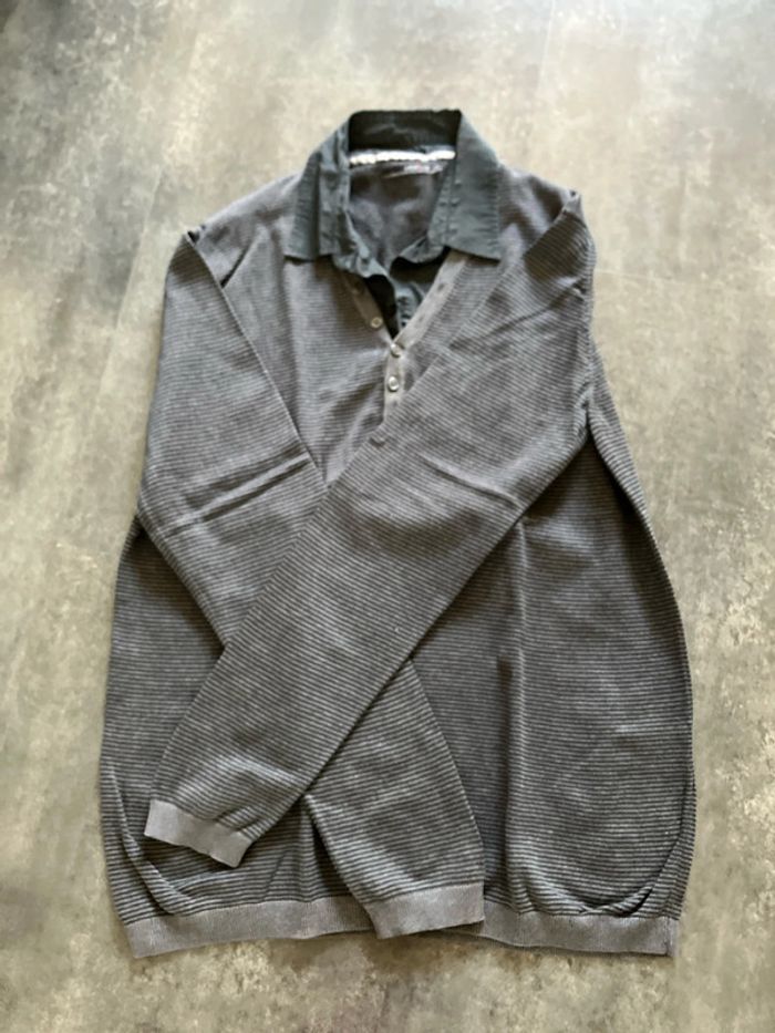 Pull avec col chemise