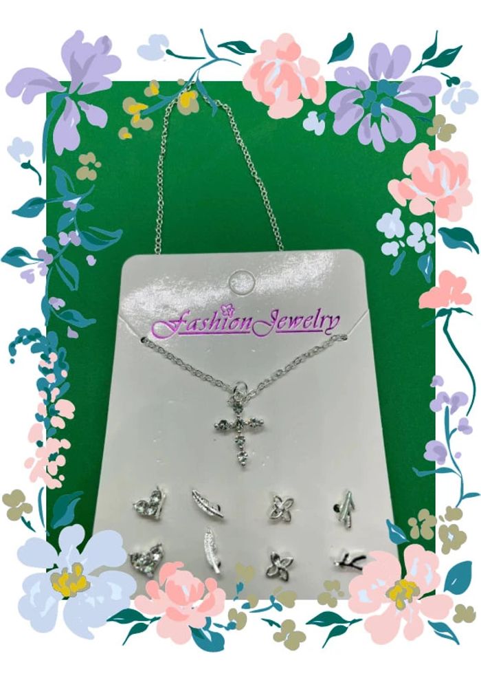 Collier + boucles d’oreilles