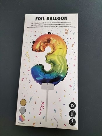 Ballon Neuf chiffre 3