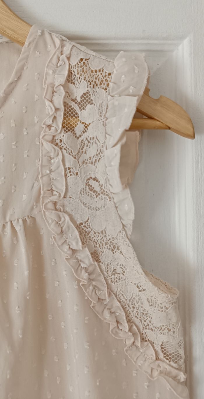 Top Sans Manches Rose Nude NafNaf Femme - photo numéro 4