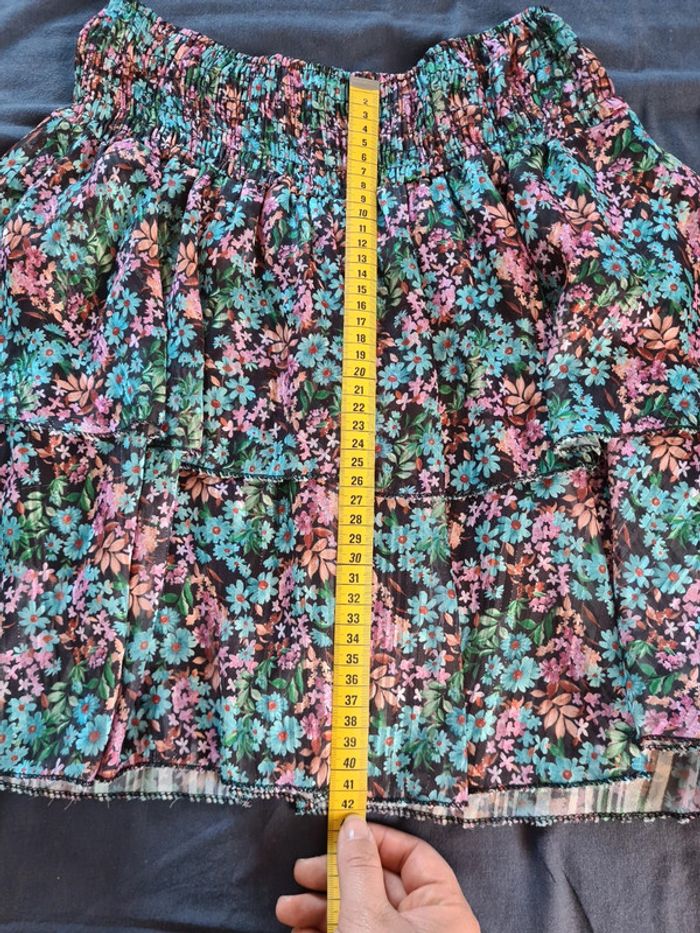Jupe fleurie à volants - Taille unique - photo numéro 9