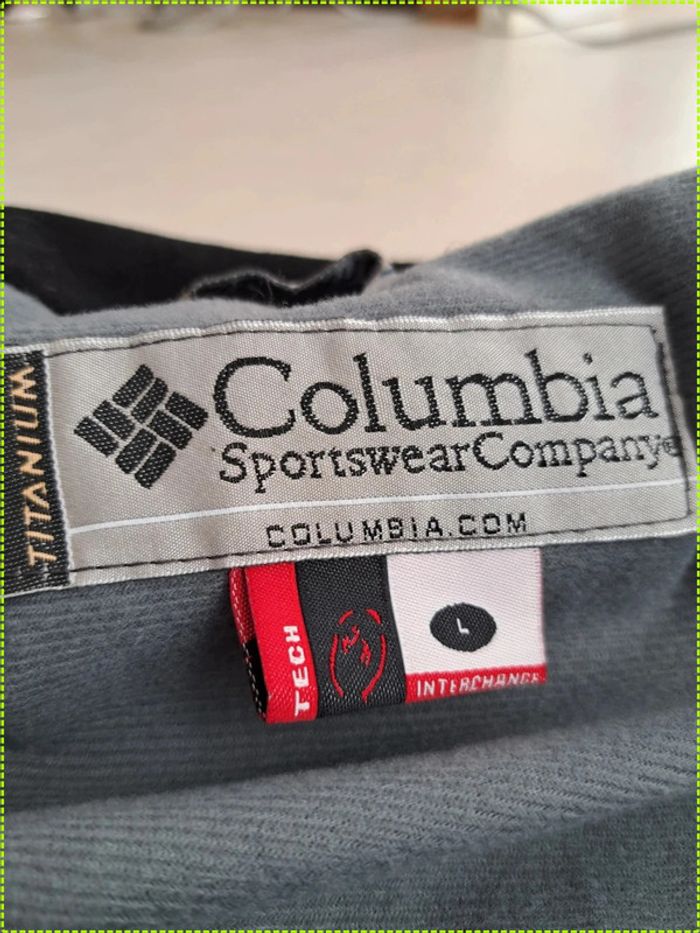 Veste Columbia verte vintage taille L spécial montagne randonnée ski imperméable - photo numéro 4