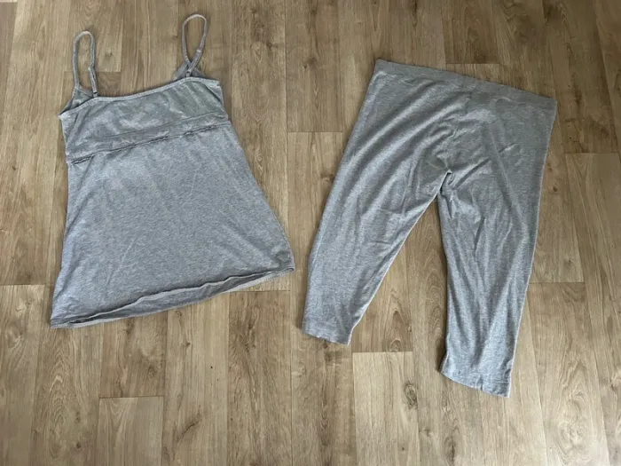 Tchibo ensemble pyjama été gris femme, taille 38/40 - photo numéro 4