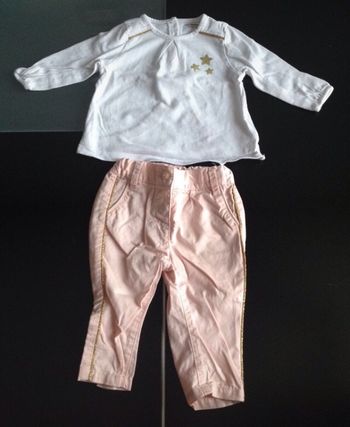 Ensemble pantalon et tee-shirt manches longues Verbaudet - 24 mois