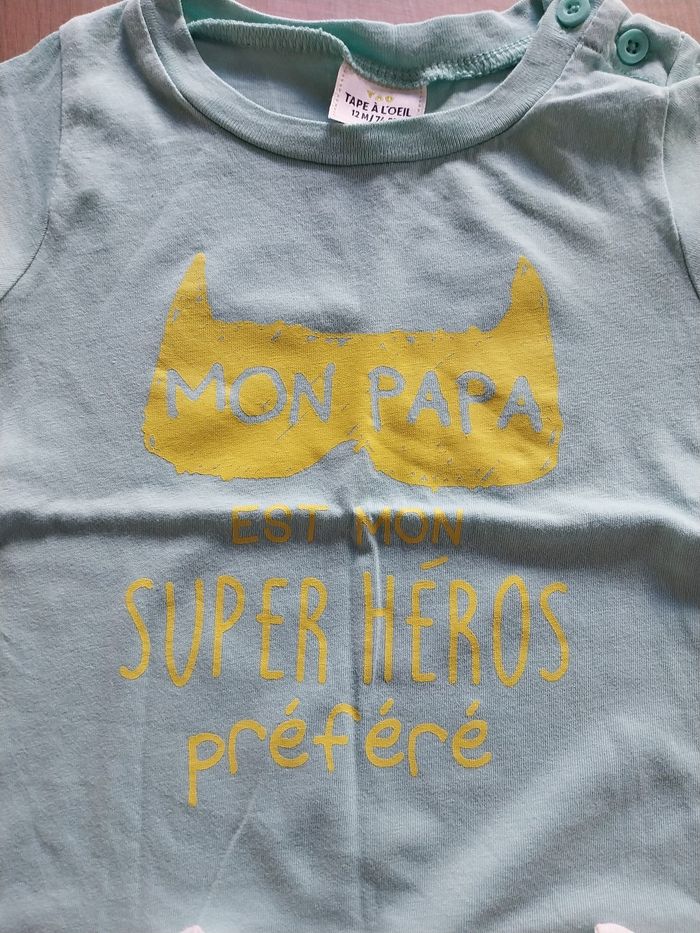 Lot Tee-shirts bébé 12 mois - photo numéro 5