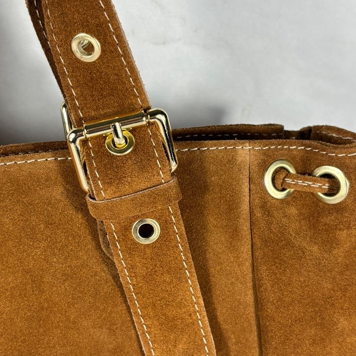 Sac XL cuir 🇮🇹 italien 🇮🇹 brun vintage chic porté épaule neuf - photo numéro 3