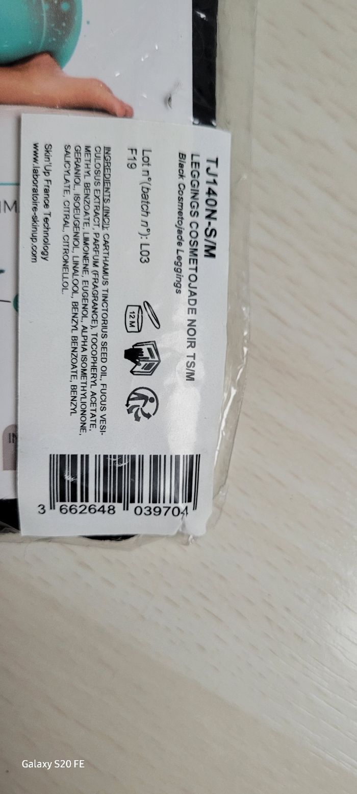 Leggings minceur cosmetoJade Ts/m noir neuf - photo numéro 4