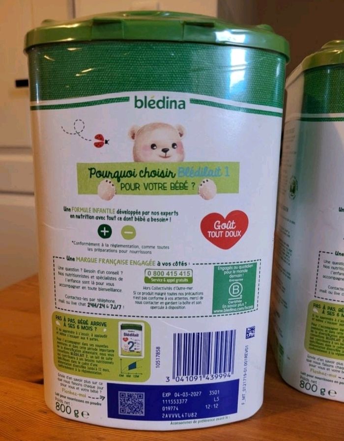 Lot 3 boite de lait neuf - photo numéro 2