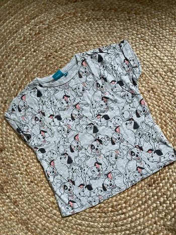 T-shirt mc dalmatiens disney 3/4 ans