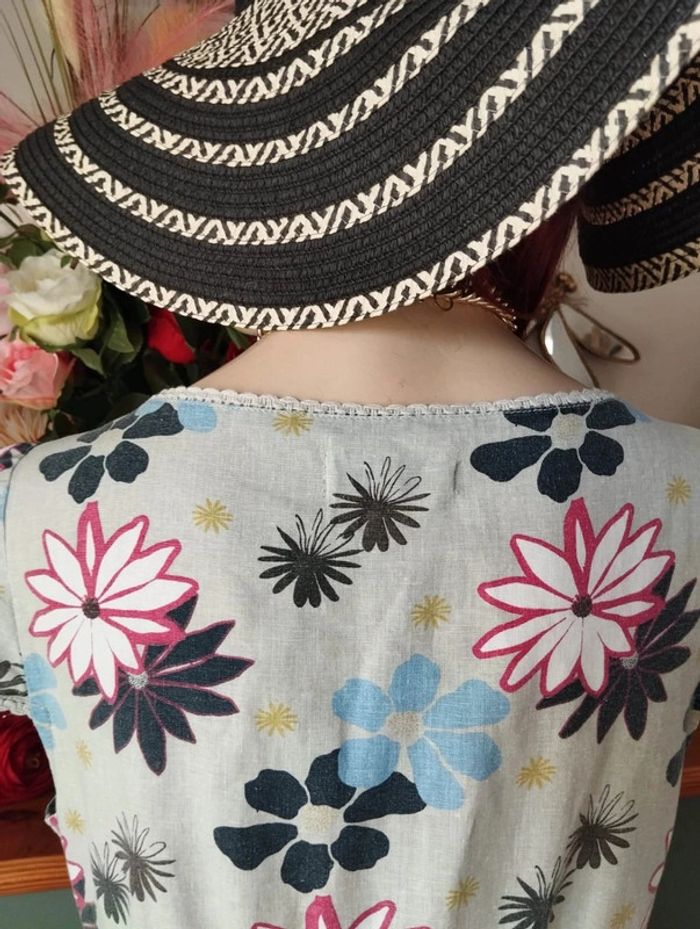 🌾Robe Fleurie en Lin & Coton Mistral T38/40🌾 - photo numéro 10