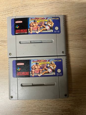 Je vend 2 jeux street fighter 2 turbo snes super Nintendo 
