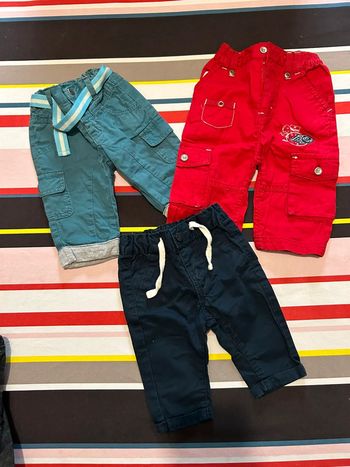 Lot 6 pantalons 3 mois garçons