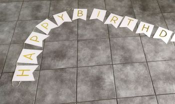 Banderole happy birthday