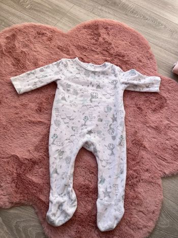 Pyjama velours fin 6 mois bébé mixte