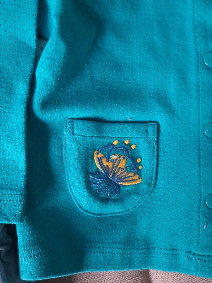 Ensemble blouse, short et gilet Du Pareil Au Même taille 6 mois neuf avec étiquettes - photo numéro 3