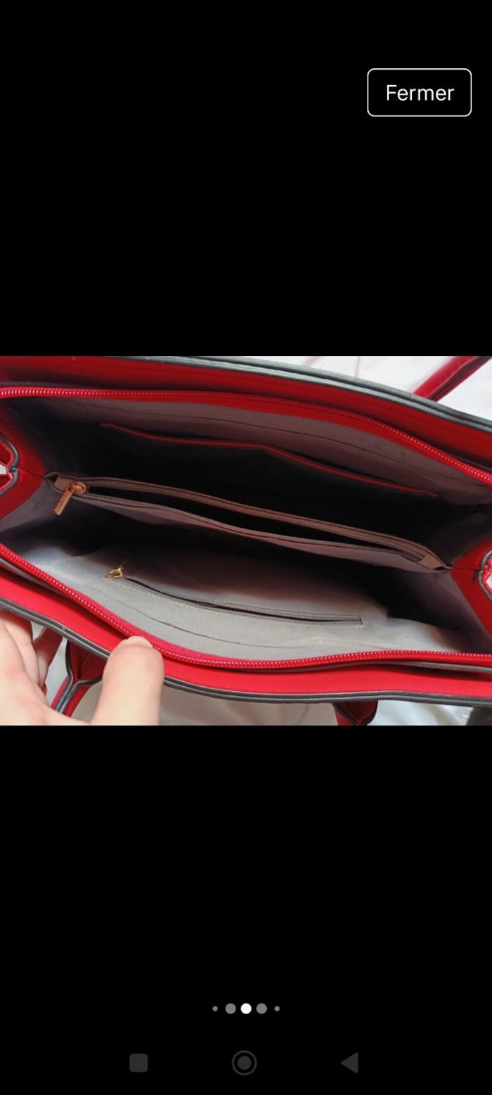 Sac à main bandoulière rouge - photo numéro 10