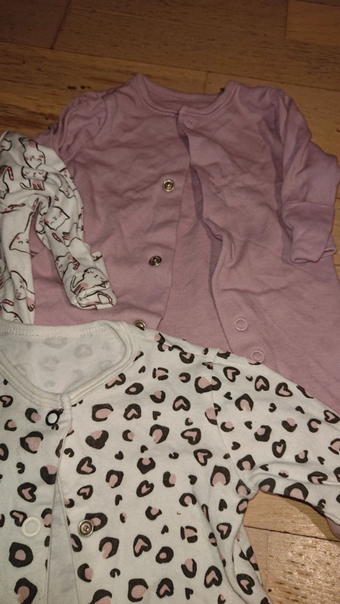 Lot de 3 pyjamas légers 1 mois - photo numéro 3