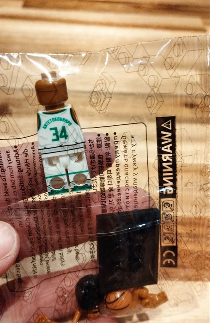 Petitem personnage type Lego basketball NBA neuf Giannis Antetokounmpo Milwaukee bucks - photo numéro 2