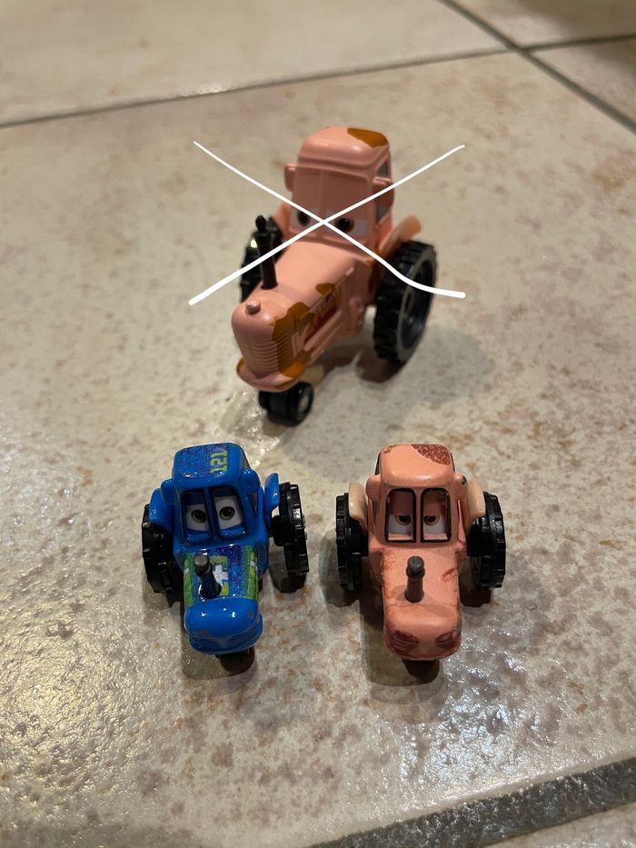 Lot de 2 mini racers Cars Tracteurs (rares) - photo numéro 6