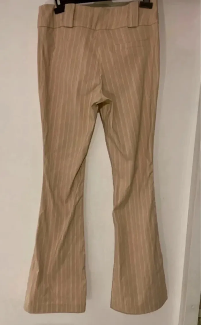 Pantalon flare beige à rayures Pimkie - T38 - photo numéro 4