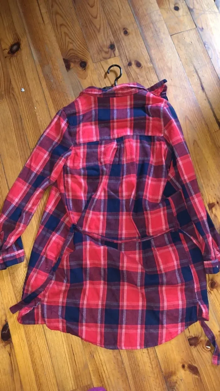 Robe à carreaux rouges et bleus - photo numéro 2