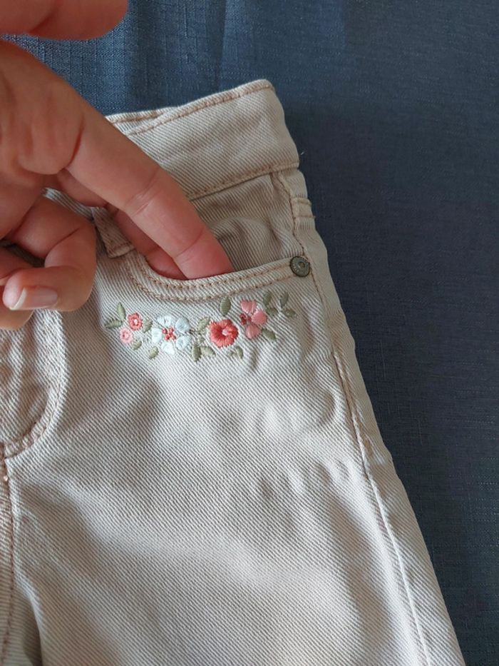 Bermuda en jeans rose poudre Vertbaudet 5 ans - photo numéro 8