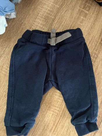 Pantalon coton benetton 6 mois bleu