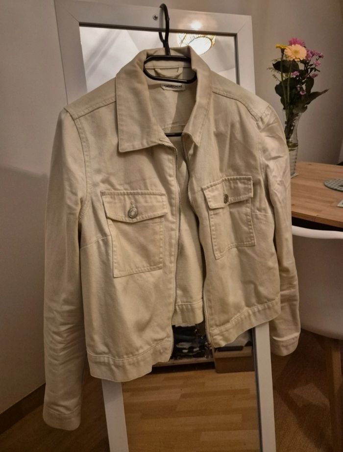 Veste en jean crème