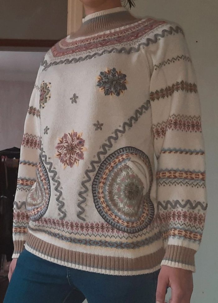 Pull Vintage laine René DERHY - photo numéro 8