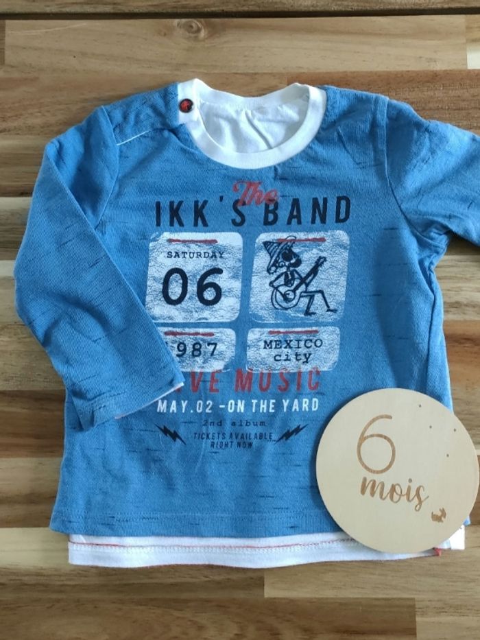 T-shirt manches longues réversible IKKS