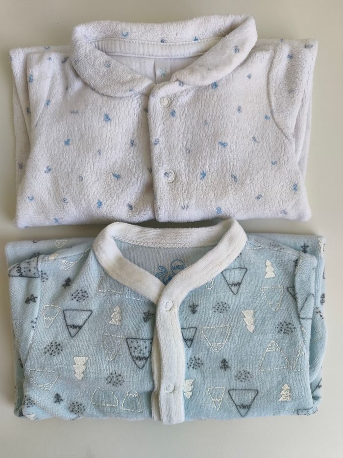 Lot de 2 pyjamas naissance