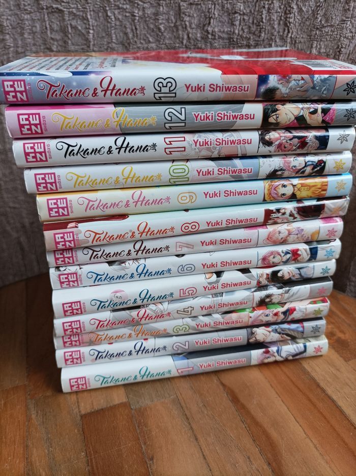 Lot de 13 mangas Takane et Hana numéro 1 à 13 Kaze - photo numéro 2