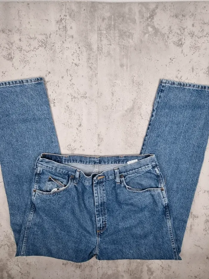 Jean Wrangler bleu – Taille 38x32 US / 48 FR Homme (mesures en photos) - photo numéro 2