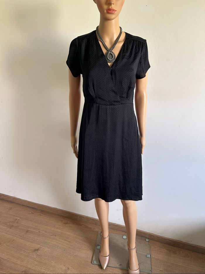 Robe noire à pois LPB Woman taille 36 TBE - photo numéro 3