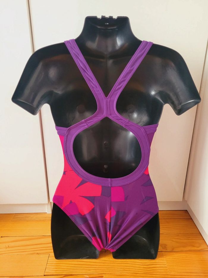 Neuf maillot de bain 1 pièce fleurs motifs Nabaji bikini piscine sport femme taille XS 34 coquette - photo numéro 9
