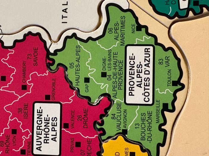 Puzzle en bois de la France - photo numéro 4