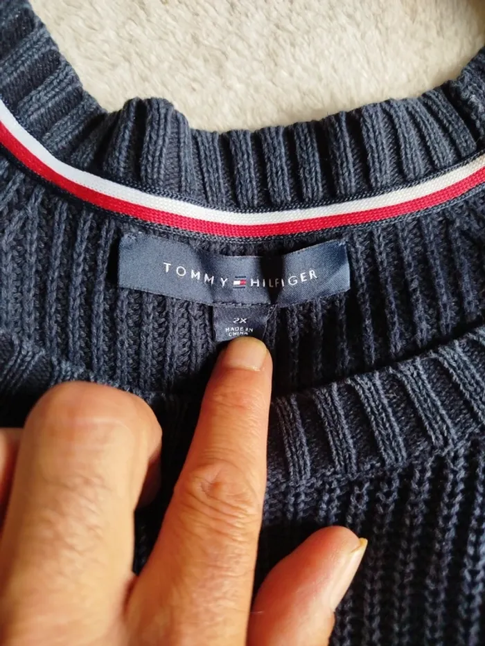 Pull vintage femme Tommy Hilfiger taille 2X - photo numéro 2