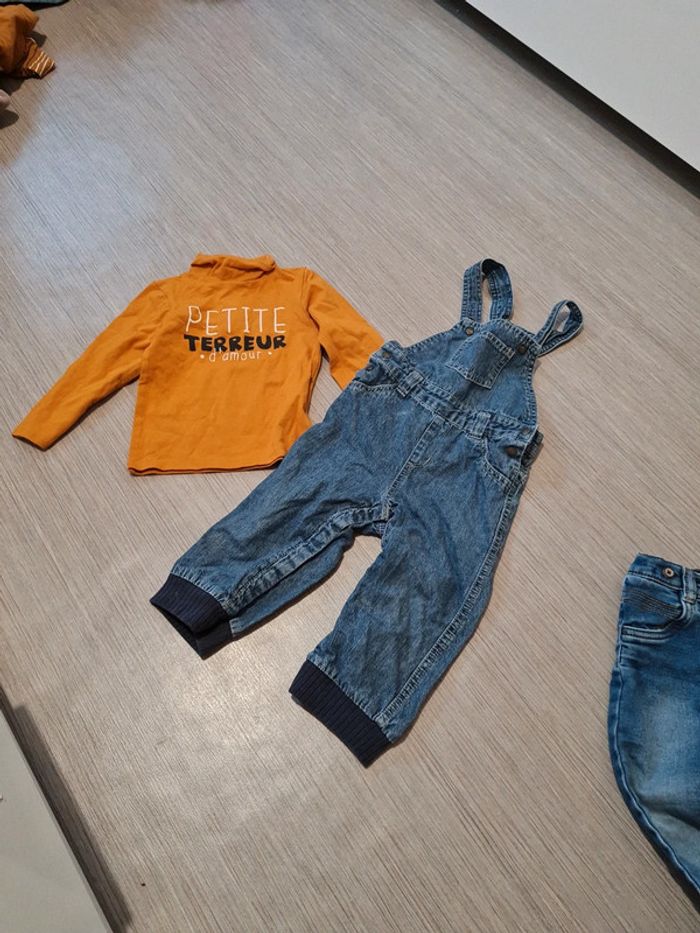 Ensemble salopette col roulé 18 mois
