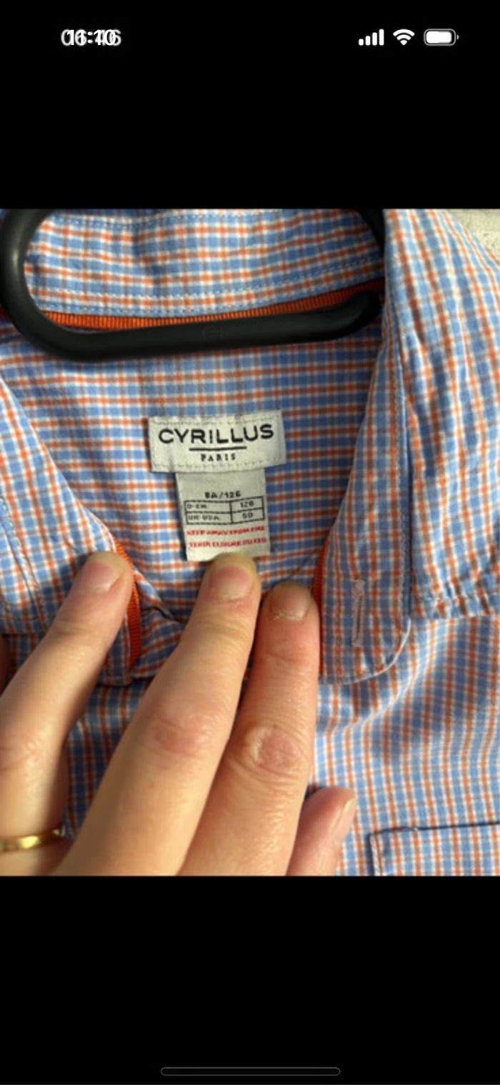 Chemise cyrillus taille 8 ans - photo numéro 3