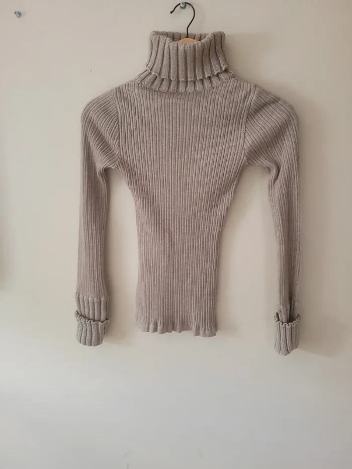 Pull col roulé comptoir des cotonniers taille S - photo numéro 2
