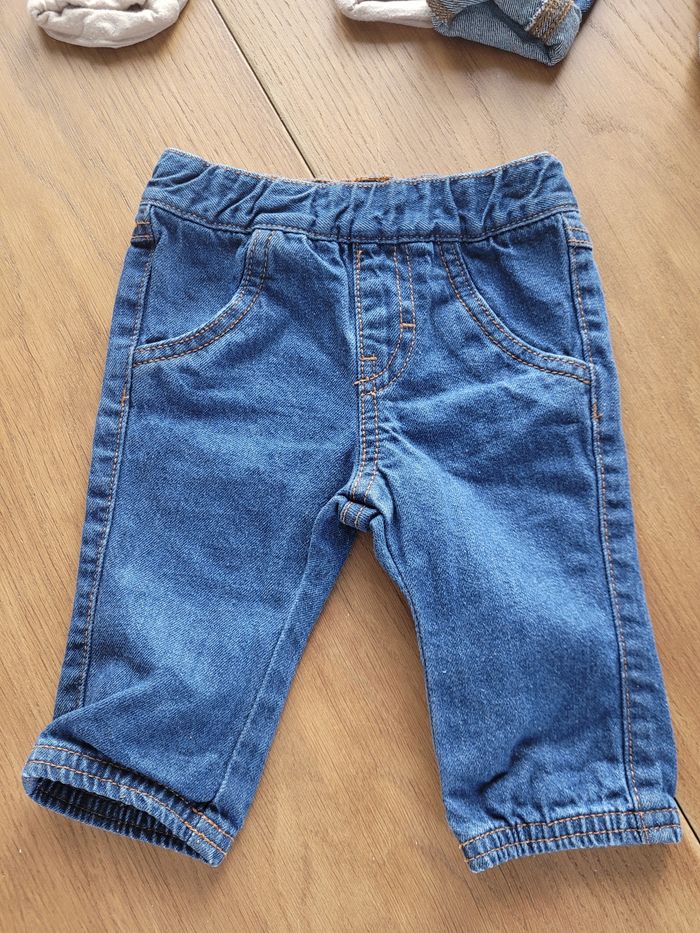 4 pantalons 3m jean et coton - photo numéro 3