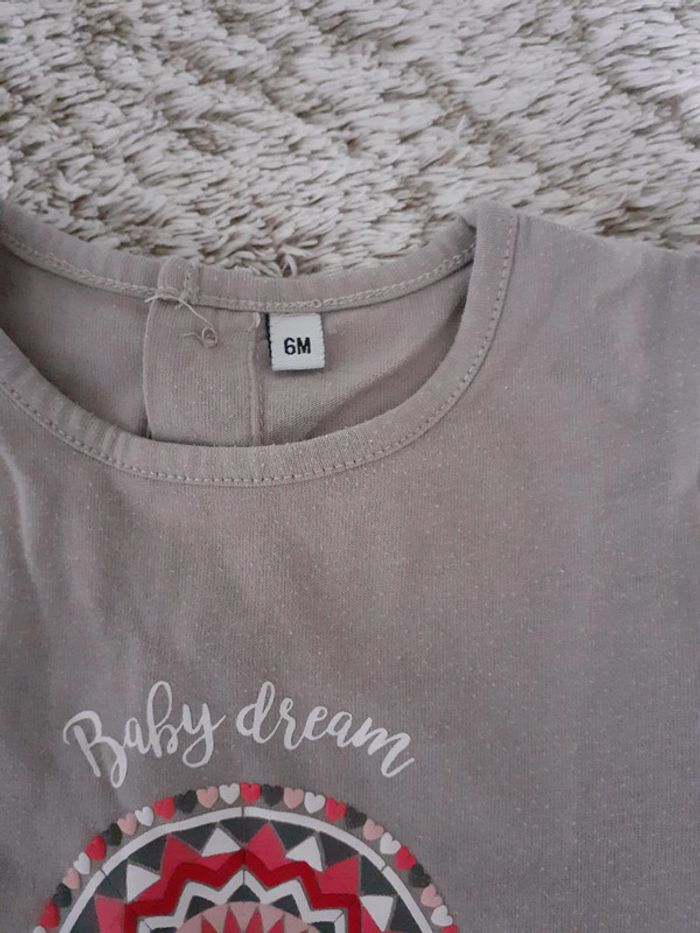 Lot de 6 t-shirts manches courtes 6 mois - photo numéro 3