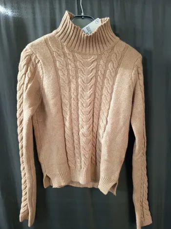 339161 pull beige Ml court fille Xs