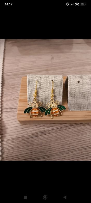 Boucles d'oreilles doré